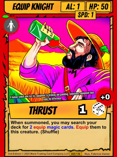 Alternative view of Equip Knight Fantasy Canvas Print from Ward TCG