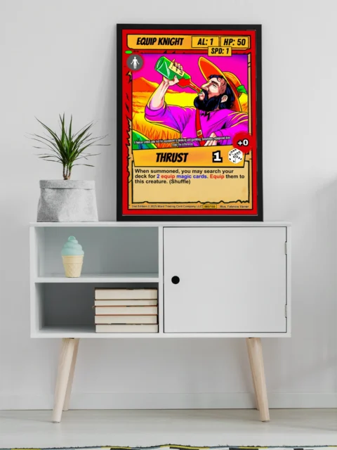 Equip Knight Fantasy Canvas Print from Ward TCG