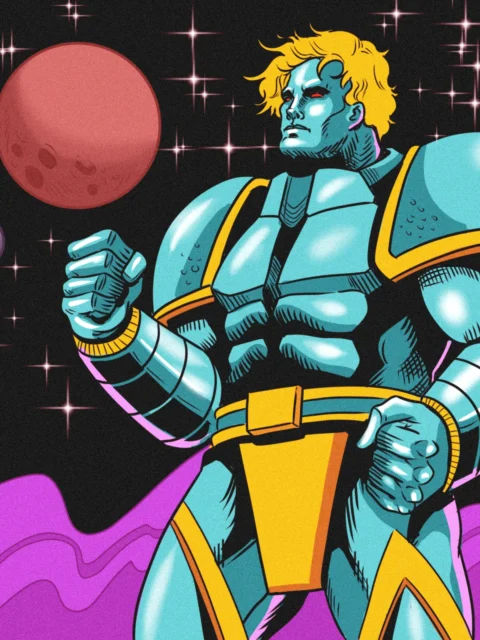 Alternative view of Eternal Titan Art Canvas Print from Ward TCG