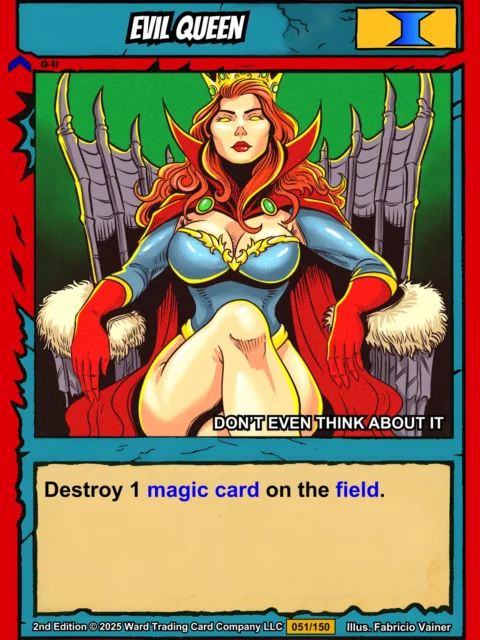 Alternative view of Evil Queen Fantasy Canvas Artwork from Ward TCG