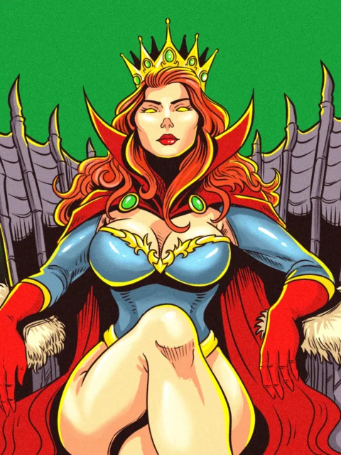 Alternative view of Evil Queen Art Gallery Archival Print from Ward TCG