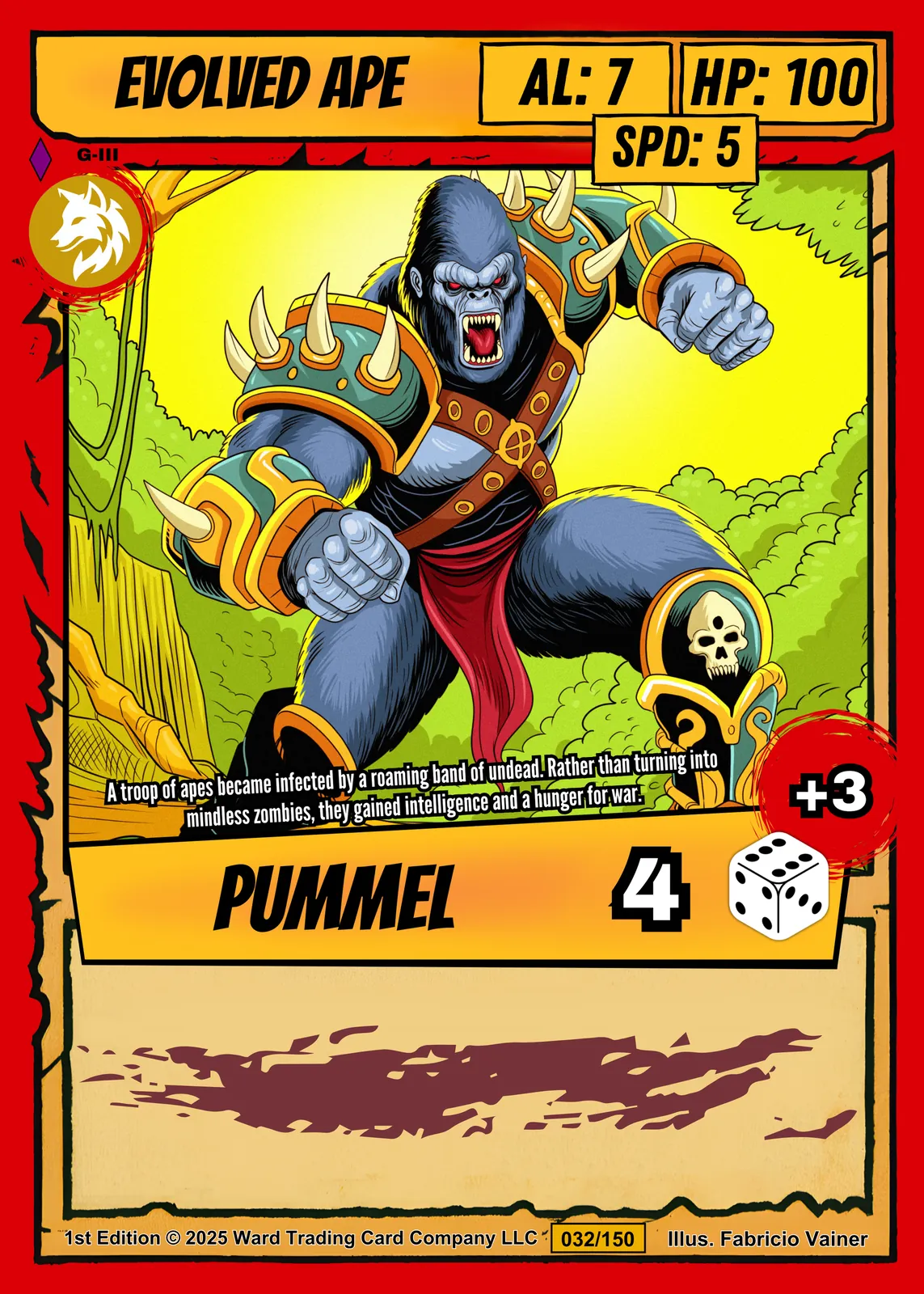 Evolved Ape Fine Art Canvas from Ward TCG - Image 2