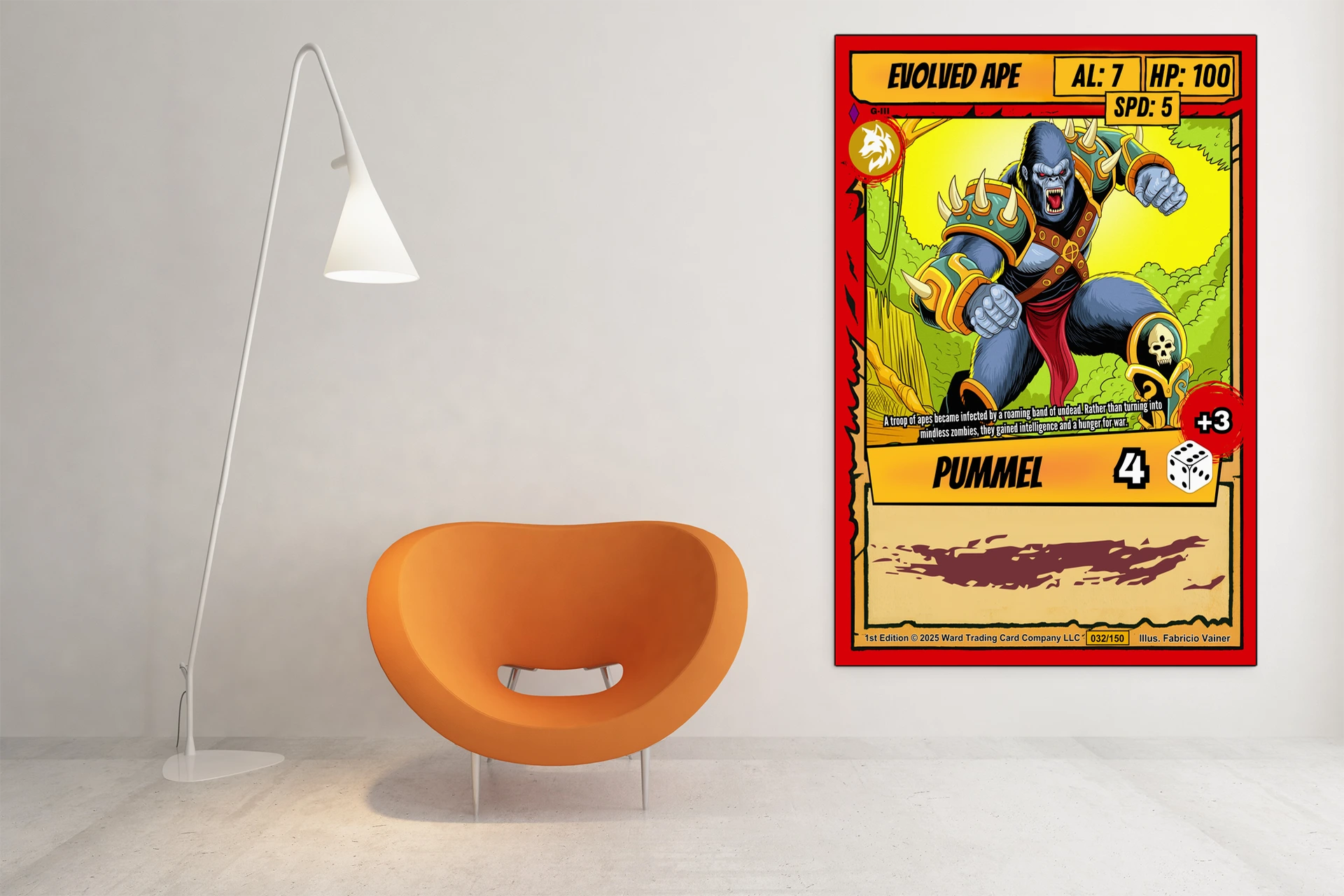 Evolved Ape Fine Art Canvas from Ward TCG - Image 3