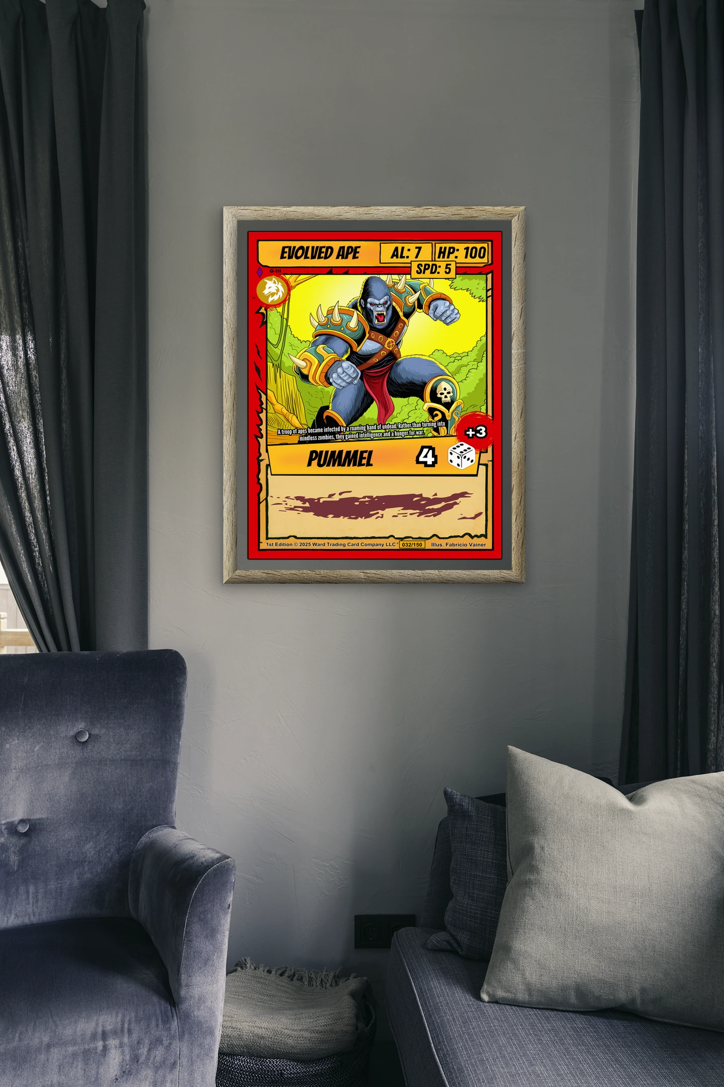 Evolved Ape Fine Art Canvas from Ward TCG - Image 5