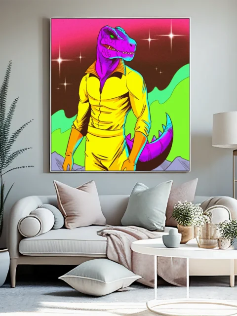 Evolved Dino Art Gallery Canvas Print from Ward TCG