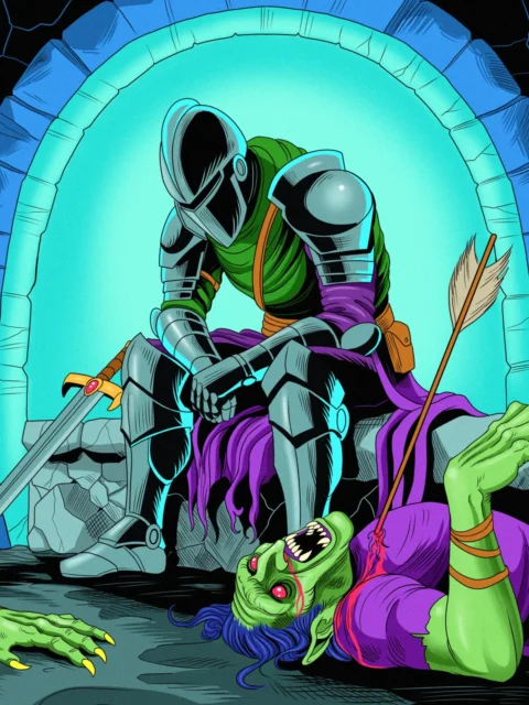 Alternative view of Exhaustion Art Fantasy Wall Art from Ward TCG