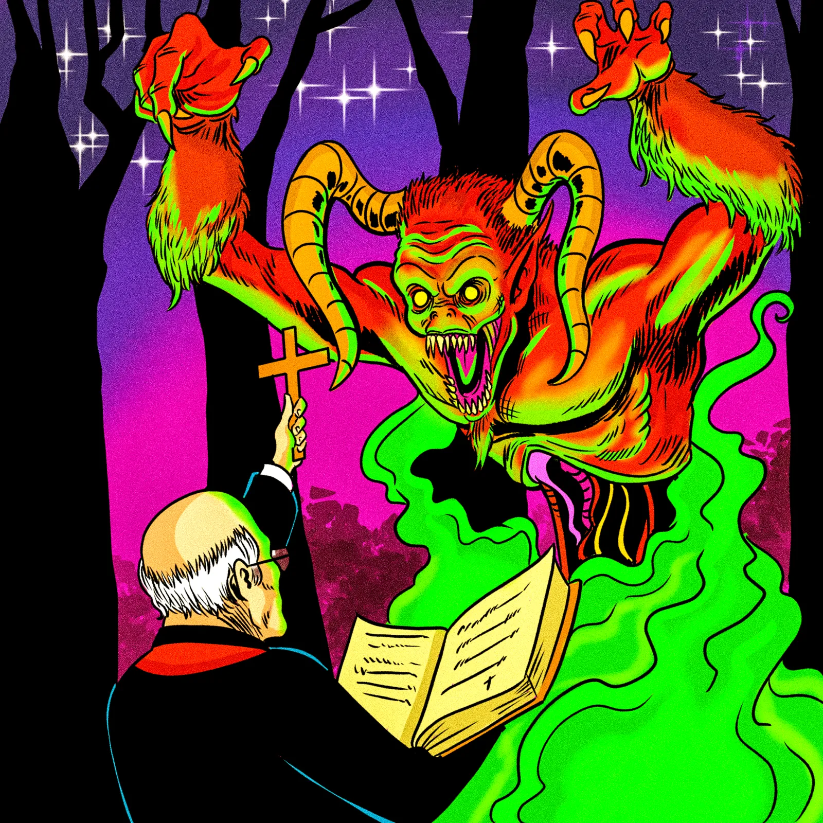 Exorcism Art Canvas Print from Ward TCG - Image 2