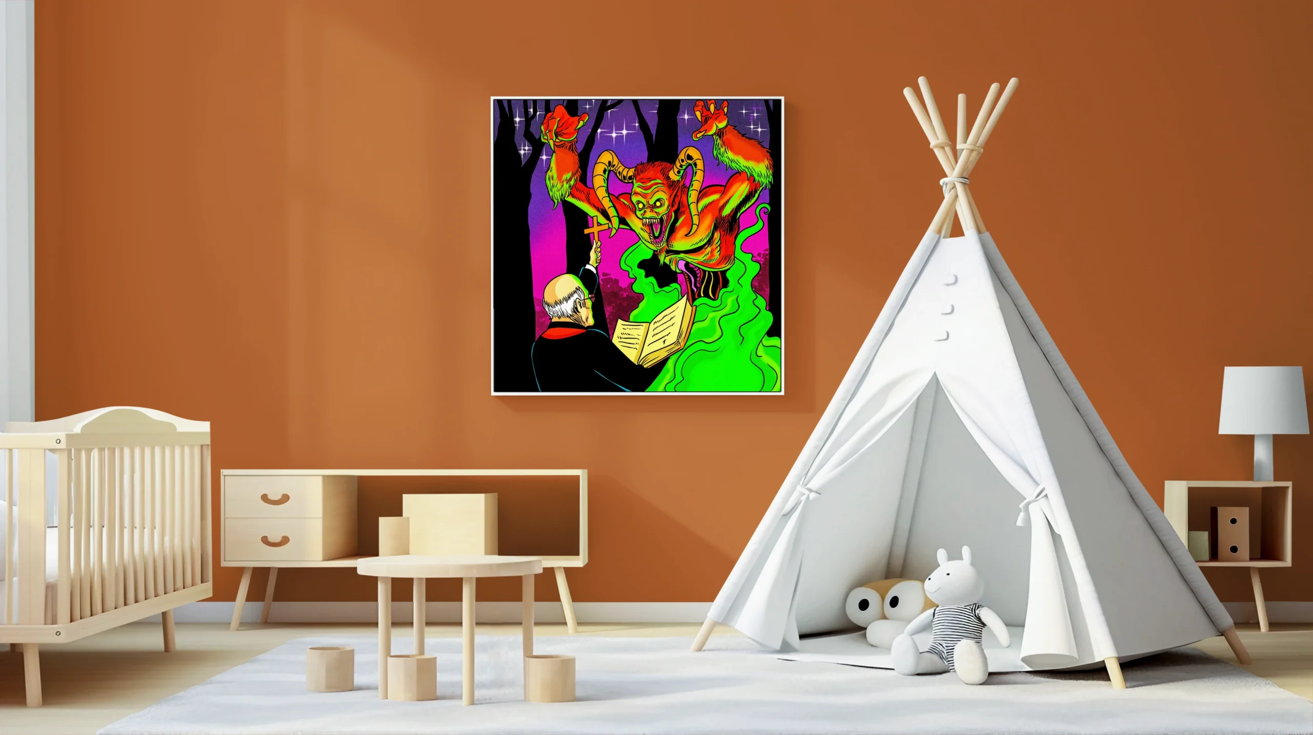 Exorcism Art Canvas Print from Ward TCG - Image 4