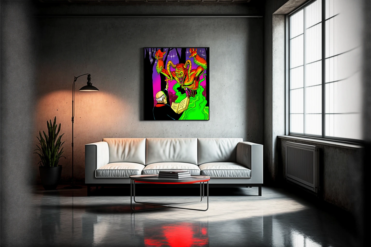 Exorcism Art Canvas Print from Ward TCG - Image 5