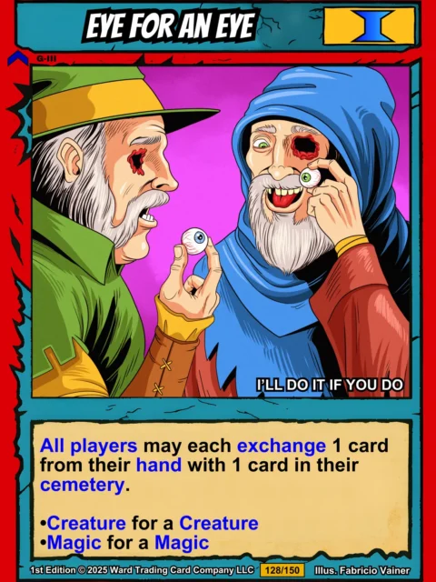 Alternative view of Eye For An Eye Canvas Art Print from Ward TCG