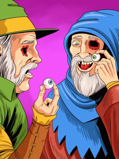 Alternative view of Eye For An Eye Art Canvas Art Print from Ward TCG