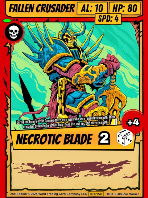 Alternative view of Fallen Crusader Fantasy Wall Art from Ward TCG