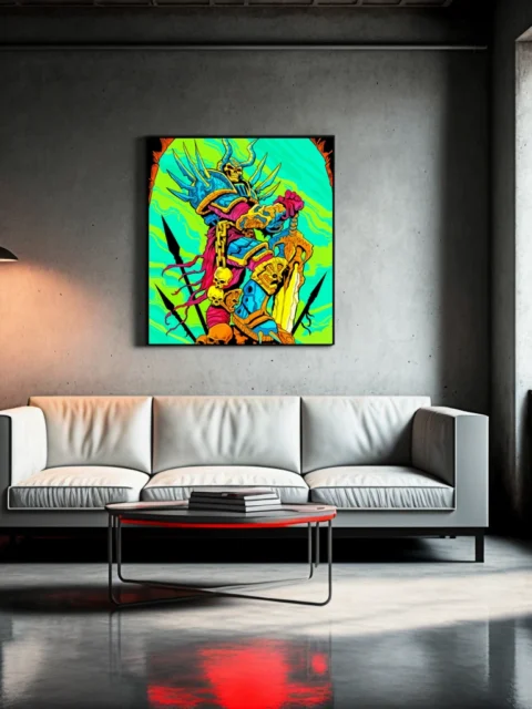 Fallen Crusader Art Fantasy Canvas Print from Ward TCG