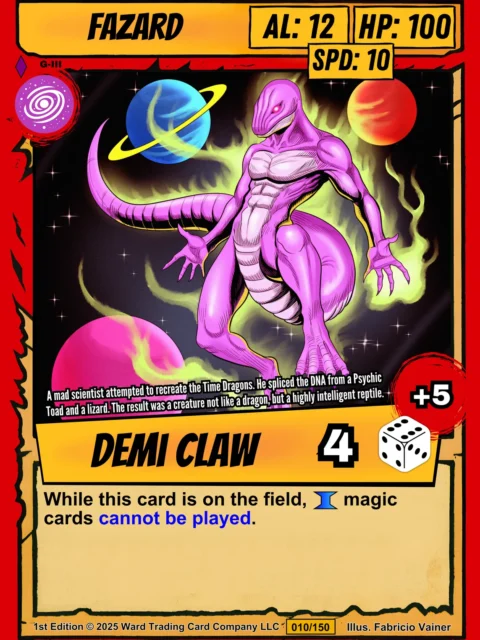 Alternative view of Fazard Fantasy Art Print from Ward TCG