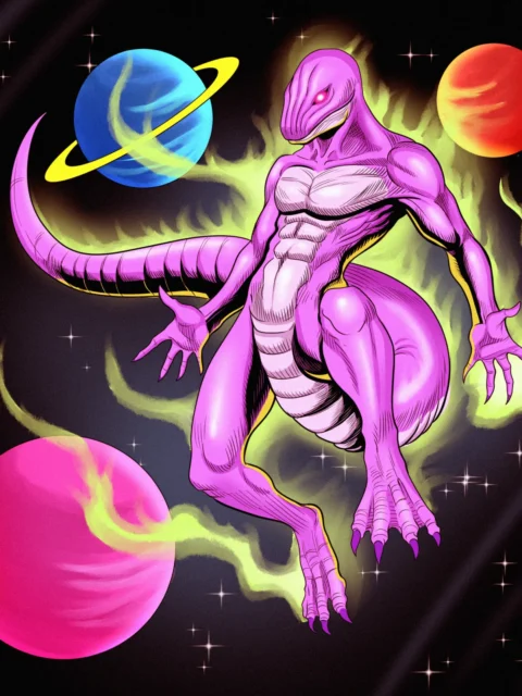 Alternative view of Fazard Alt Art Fantasy Art Print from Ward TCG