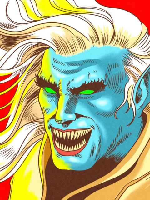 Alternative view of Fear Art Fantasy Canvas Print from Ward TCG