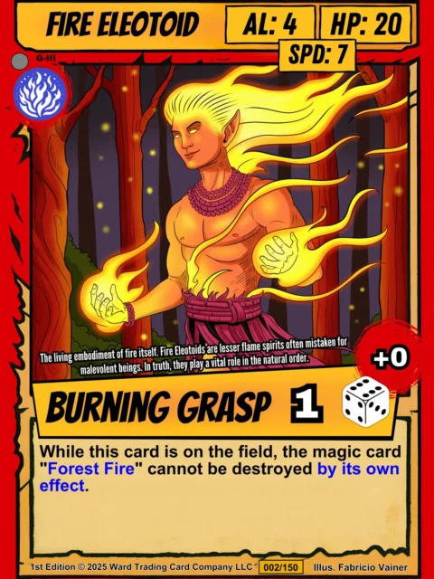 Alternative view of Fire Eleotoid Gallery Archival Print from Ward TCG