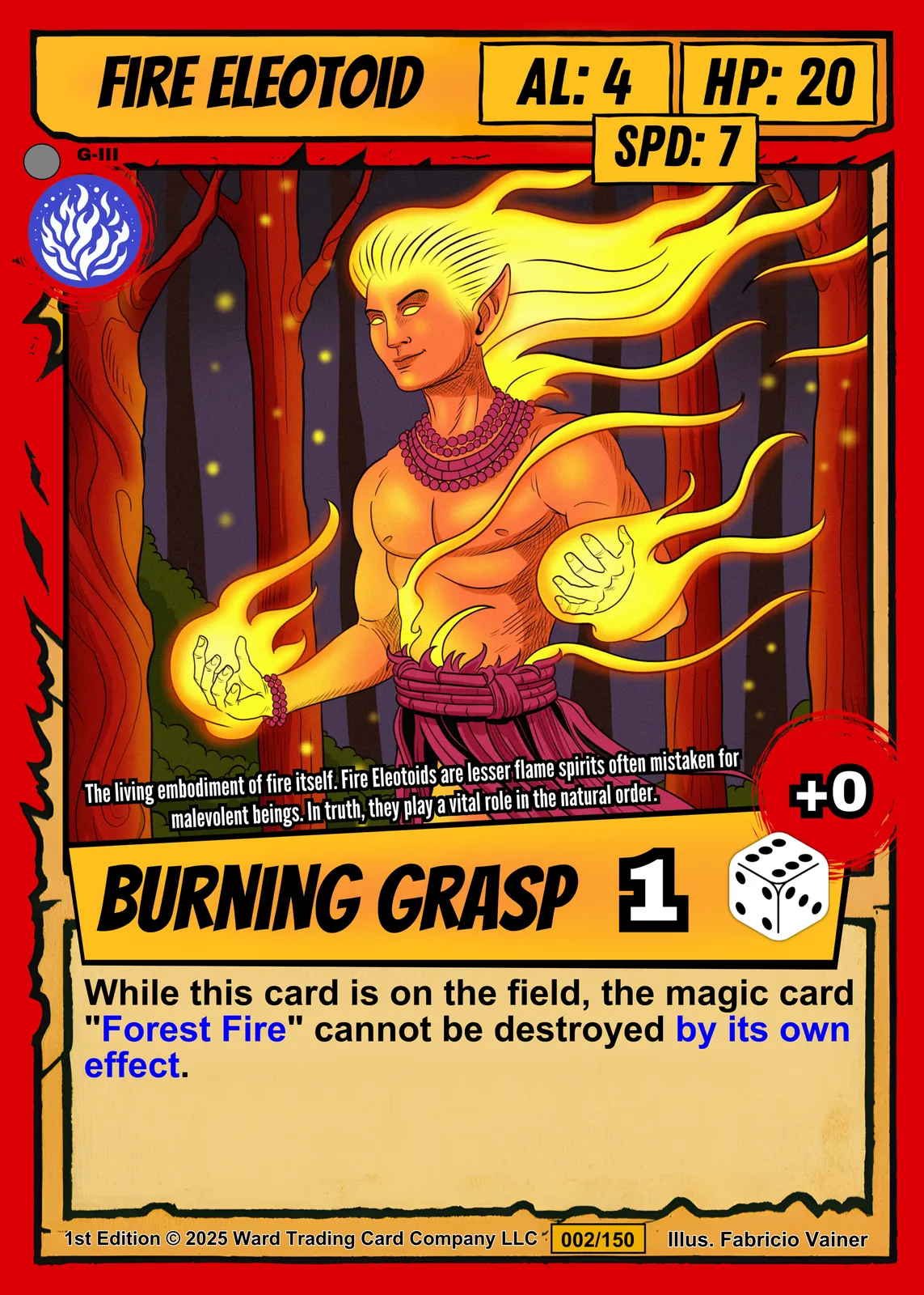 Fire Eleotoid Gallery Archival Print from Ward TCG - Image 2