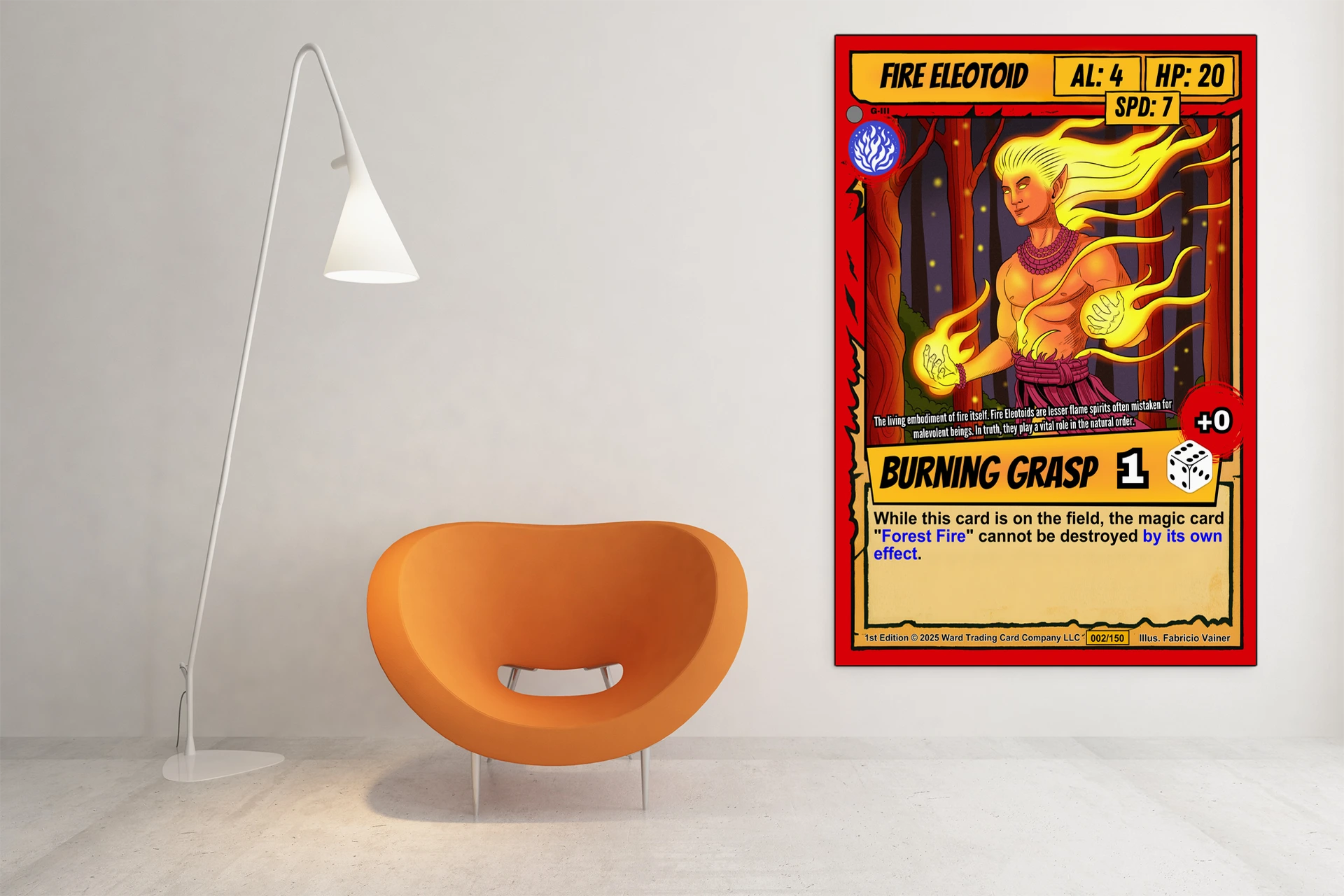 Fire Eleotoid Gallery Archival Print from Ward TCG - Image 3