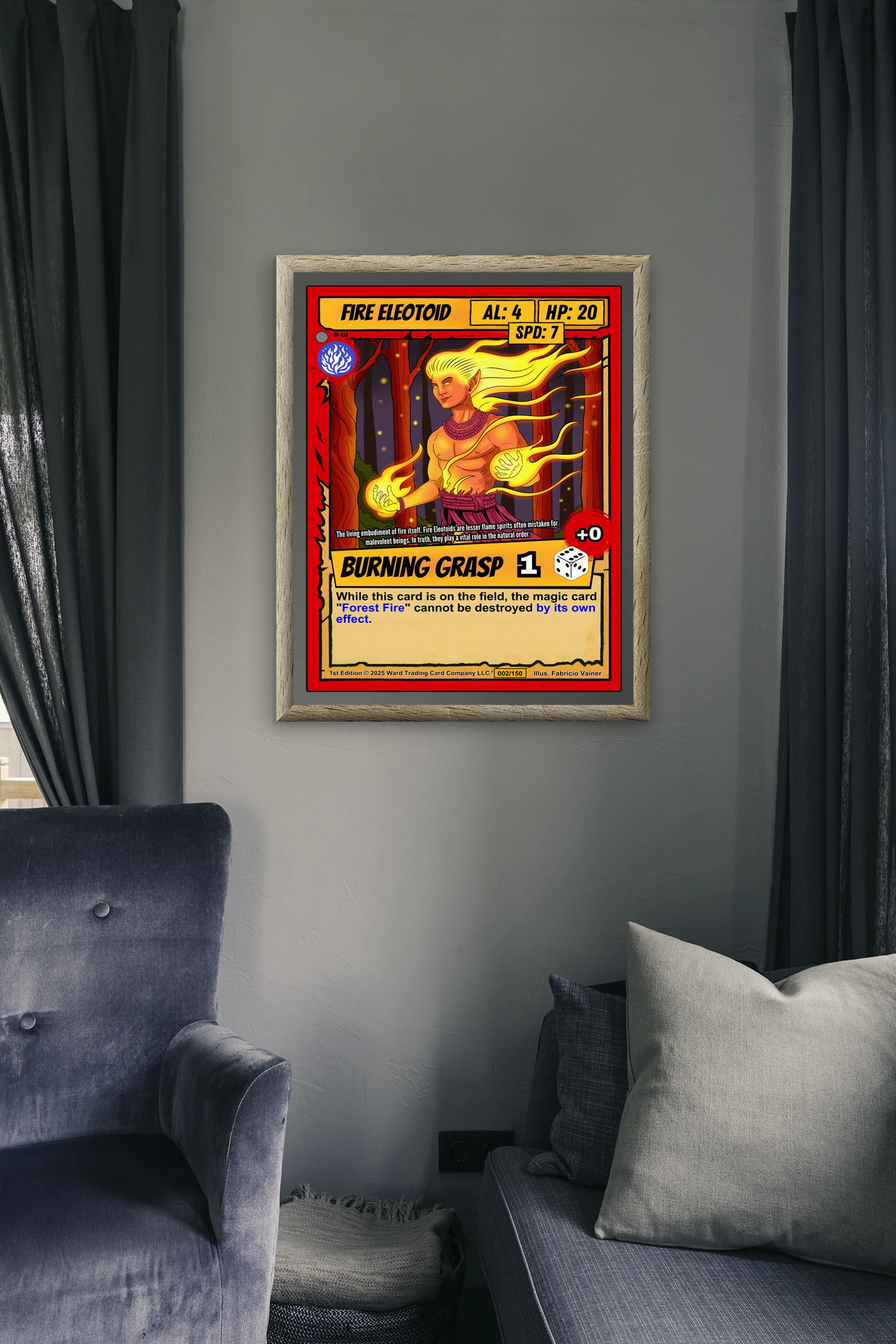 Fire Eleotoid Gallery Archival Print from Ward TCG