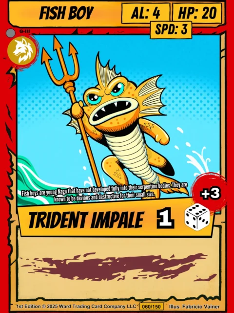 Alternative view of Fish Boy Canvas Print from Ward TCG