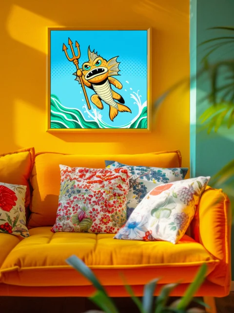 Fish Boy Art Gallery Canvas Print from Ward TCG