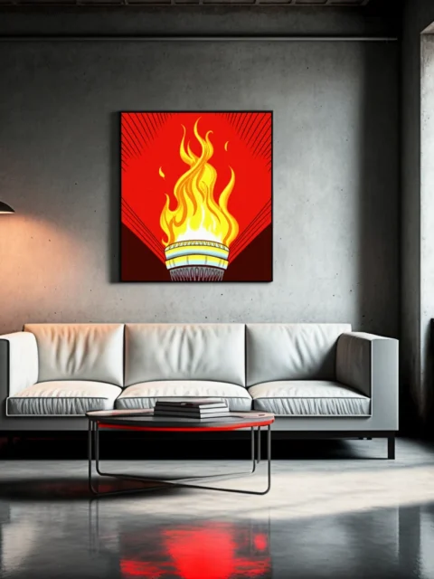 Flame Of The Infinite Art Fine Art Canvas from Ward TCG