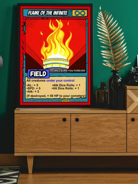 Flame Of The Infinite Fine Art Canvas from Ward TCG