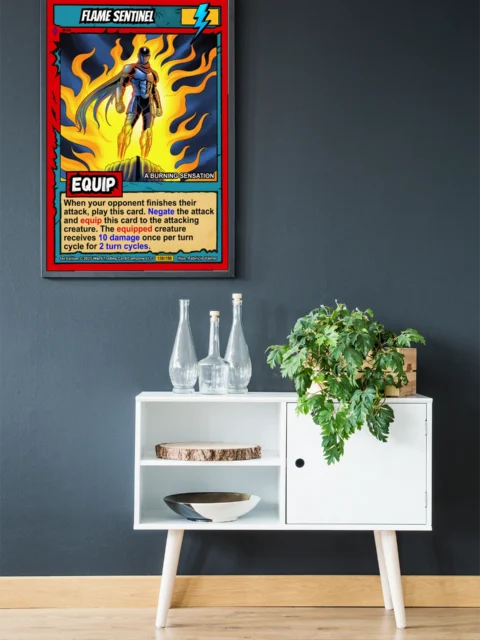 Flame Sentinel Gallery Canvas Print from Ward TCG