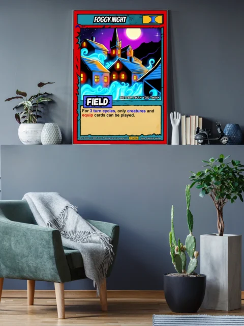 Foggy Night Canvas Art Print from Ward TCG