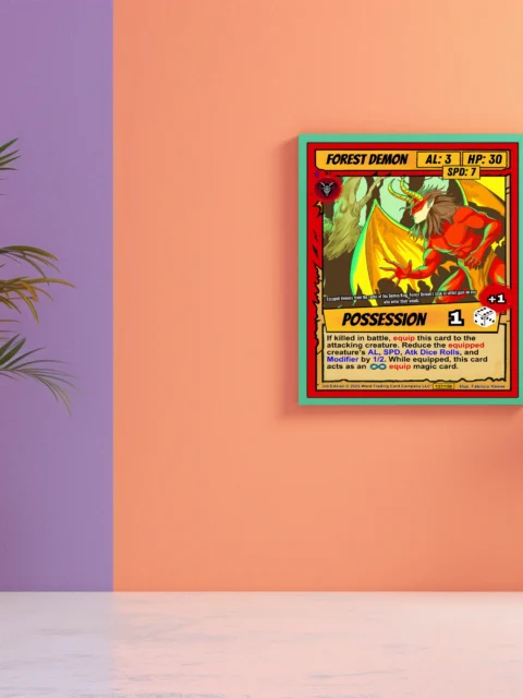 Forest Demon Canvas Art Print from Ward TCG