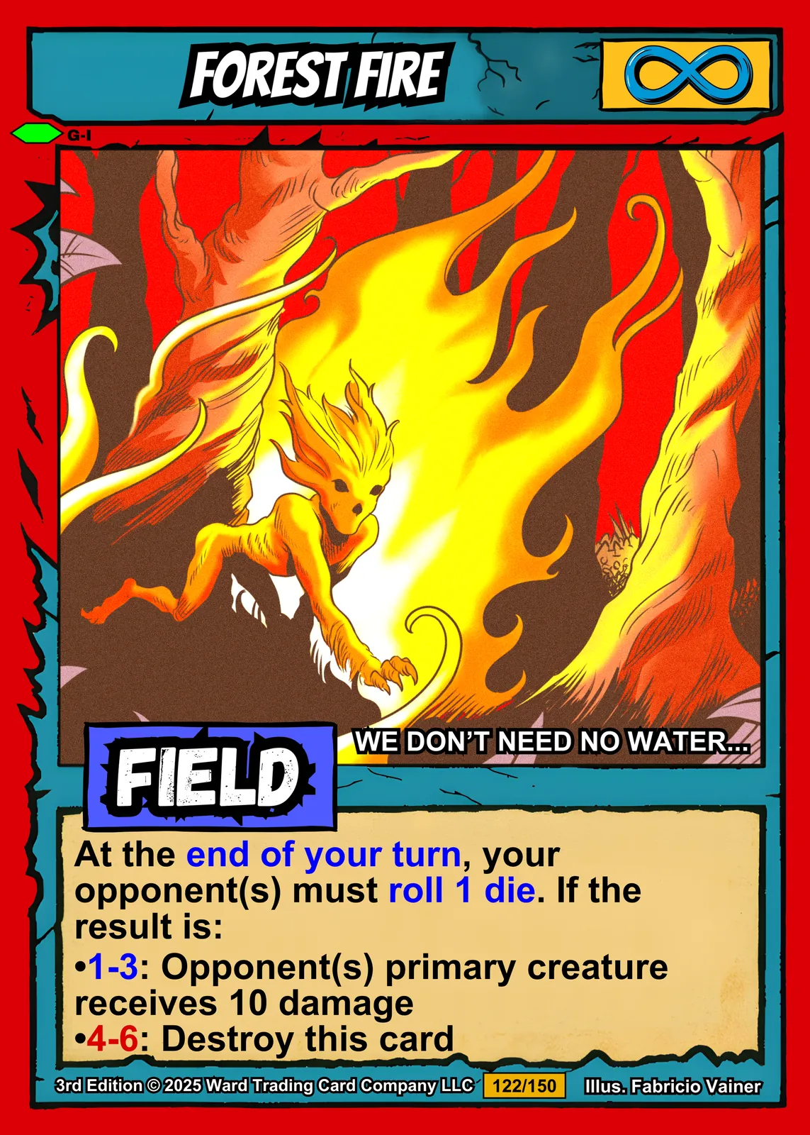 Forest Fire Fantasy Art Print from Ward TCG - Image 2