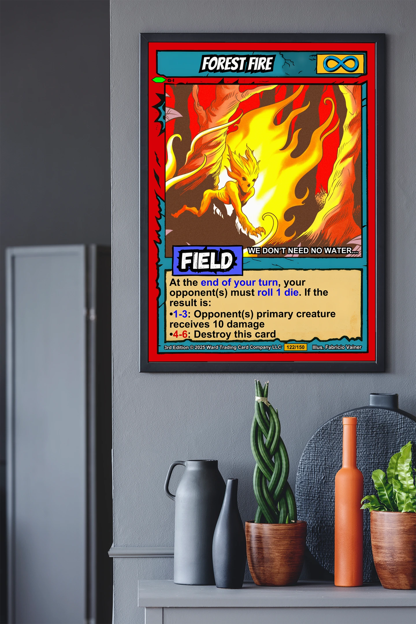 Forest Fire Fantasy Art Print from Ward TCG - Image 4