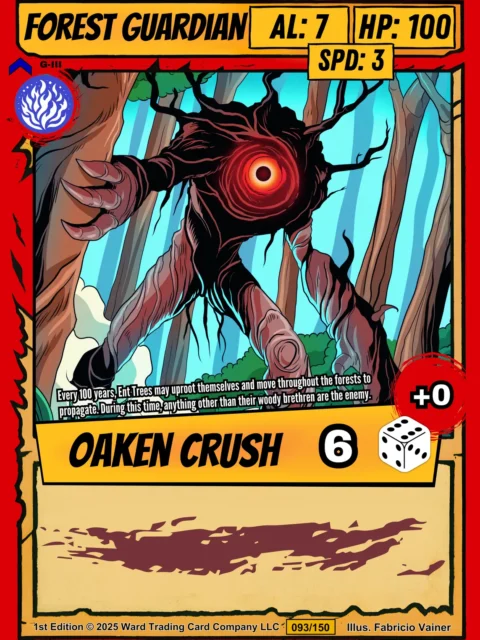 Alternative view of Forest Guardian Fantasy Canvas Artwork from Ward TCG