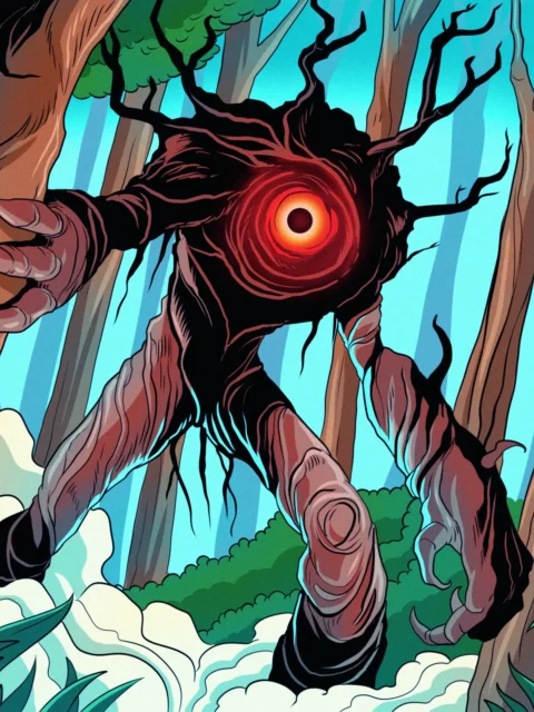 Alternative view of Forest Guardian Art Fine Art Canvas from Ward TCG