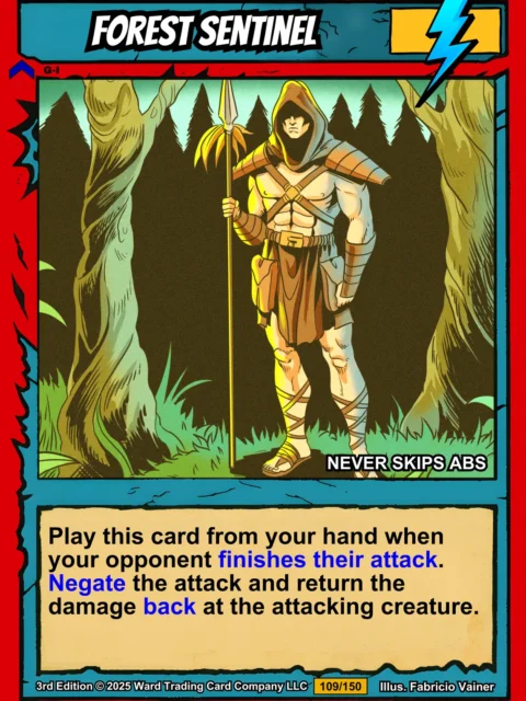 Alternative view of Forest Sentinel Canvas Wall Art from Ward TCG