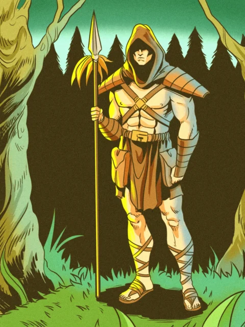 Alternative view of Forest Sentinel Art Canvas Wall Art from Ward TCG