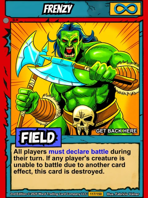 Alternative view of Frenzy Canvas Wall Art from Ward TCG