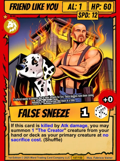 Alternative view of Friend Like You Fine Art Canvas from Ward TCG