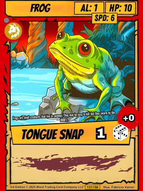 Alternative view of Frog Canvas Print from Ward TCG