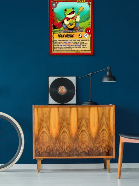 Frog Bard Fantasy Wall Art from Ward TCG