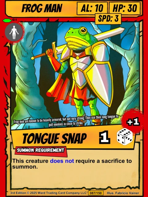 Alternative view of Frog Man Gallery Archival Print from Ward TCG