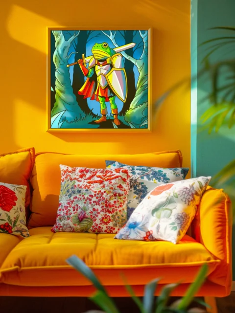 Frog Man Art Canvas Print from Ward TCG