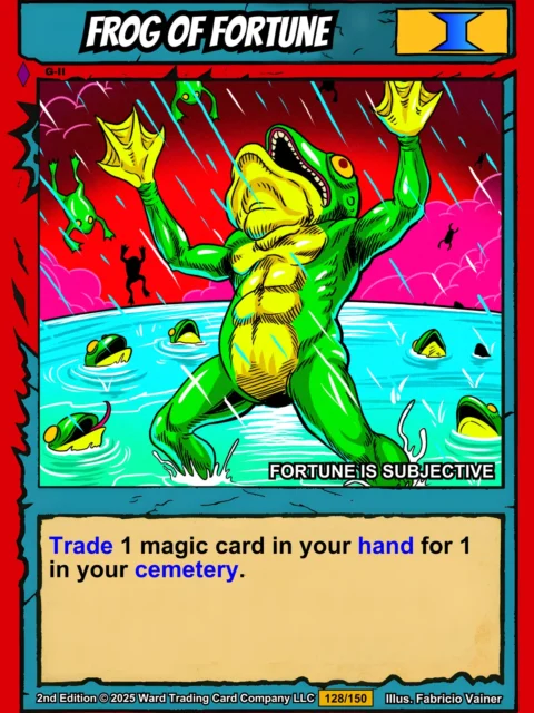 Alternative view of Frog Of Fortune Gallery Archival Print from Ward TCG