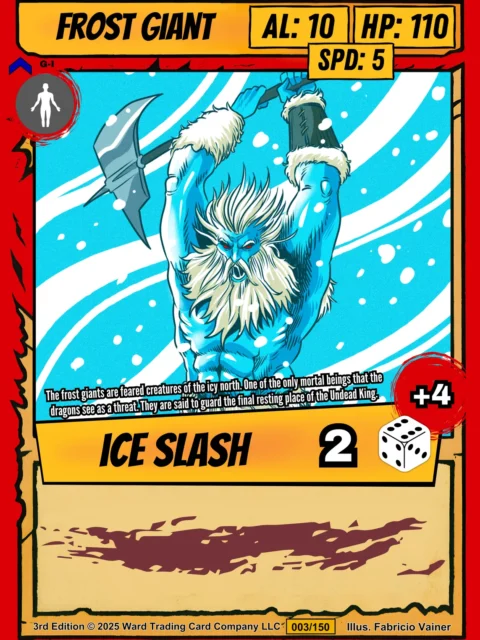 Alternative view of Frost Giant Gallery Canvas Print from Ward TCG