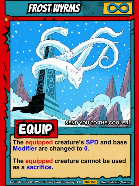 Alternative view of Frost Wyrms Canvas Art Print from Ward TCG