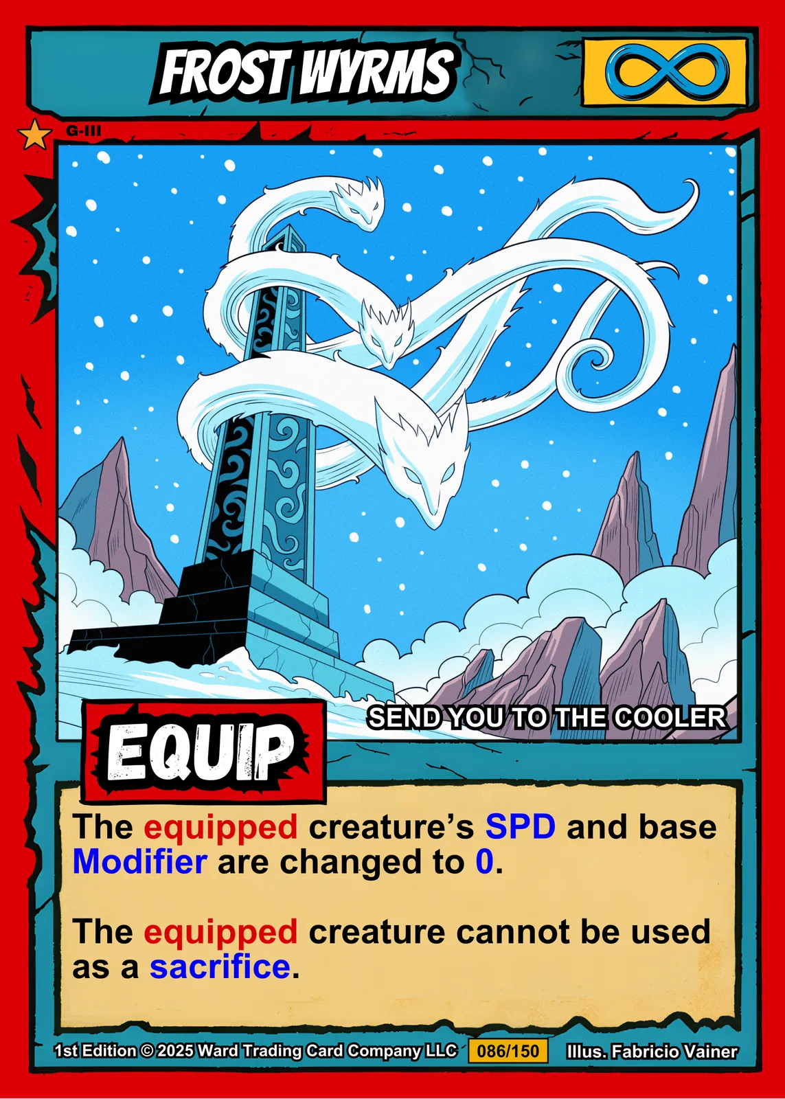 Frost Wyrms Canvas Art Print from Ward TCG - Image 2