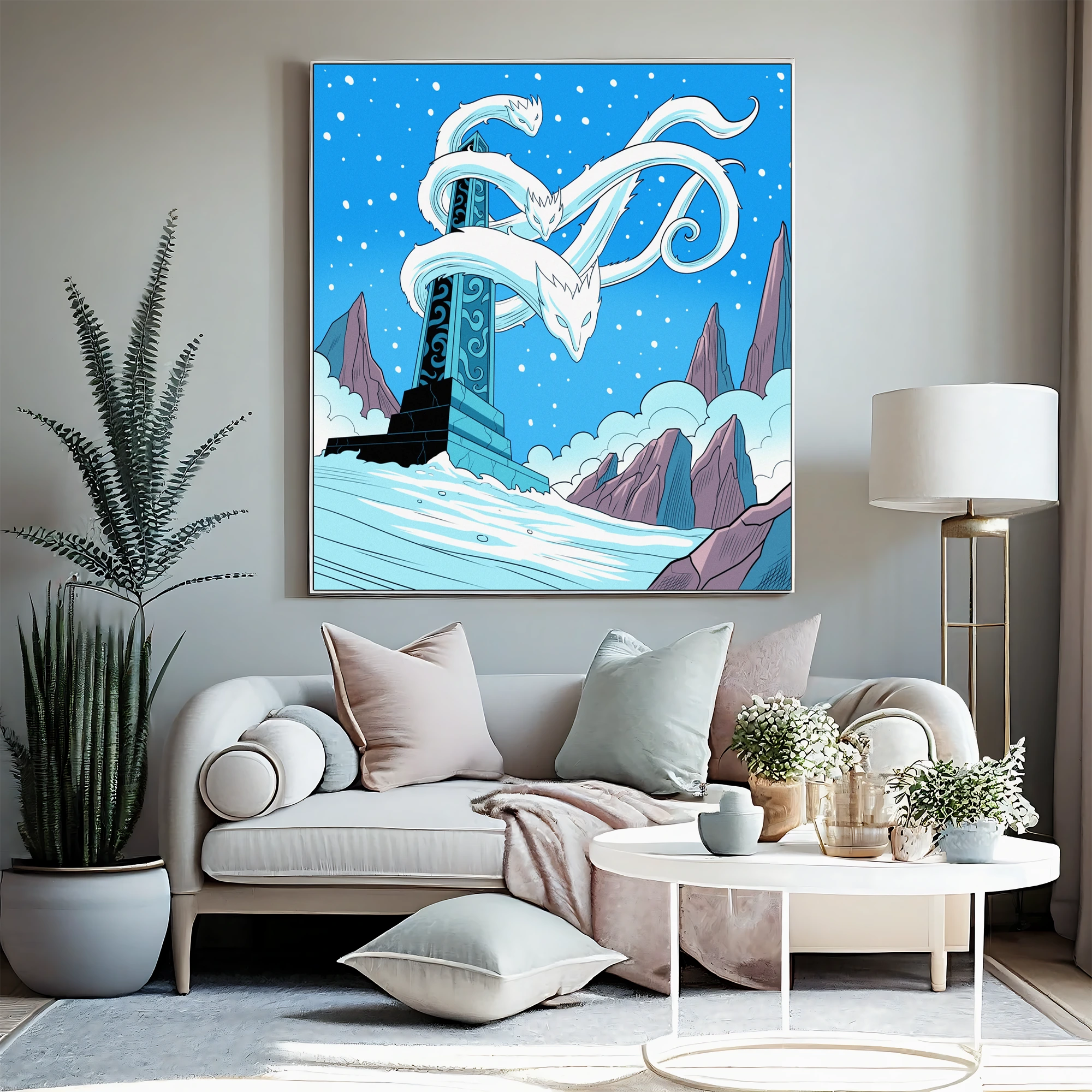 Frost Wyrms Art Fantasy Art Print from Ward TCG - Image 4