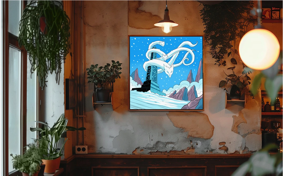 Frost Wyrms Art Fantasy Art Print from Ward TCG