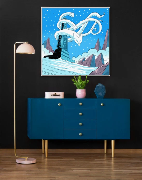 Frost Wyrms Art Fantasy Art Print from Ward TCG - Image 3